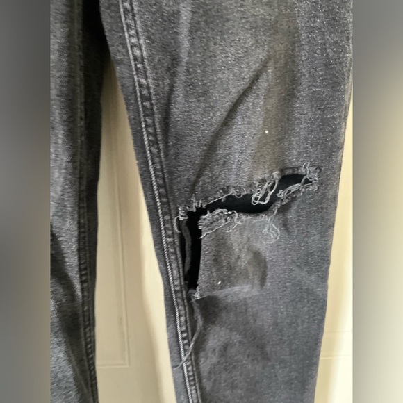 RE/DONE Originals 70s Stove Pipe in Faded Coal With Rips 24 - Picture 5 of 15